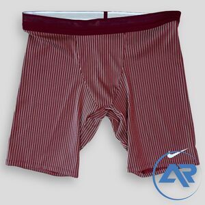 Nike Pro Elite 1/2 Tights Red White Track Field Made In USA Men’s 3XL AO8152-611